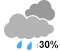 Chance of showers (30%)